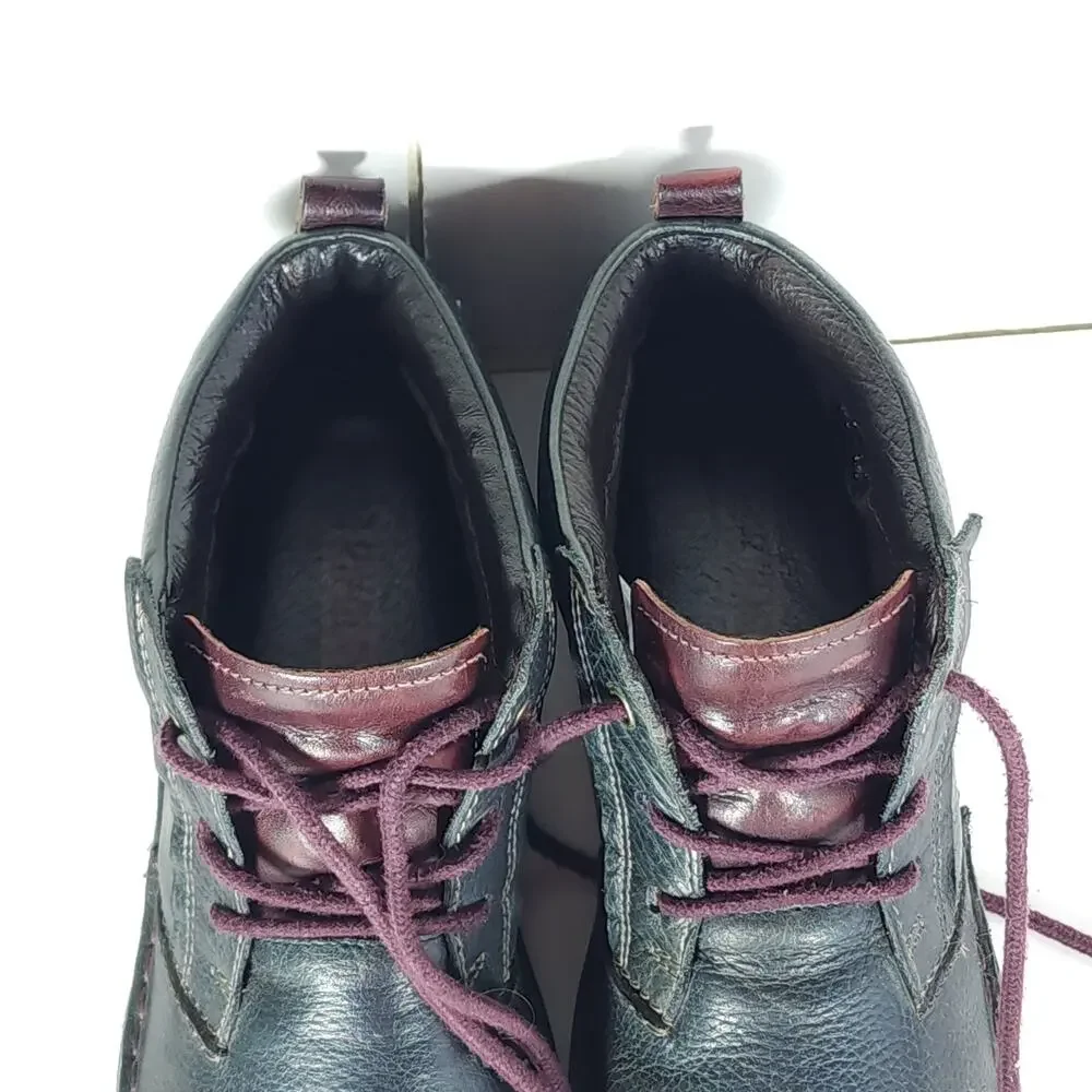 Pikolinos Santiago Men's EU41 US8 Navy Blue Leather Lace-Up Chukka Boots